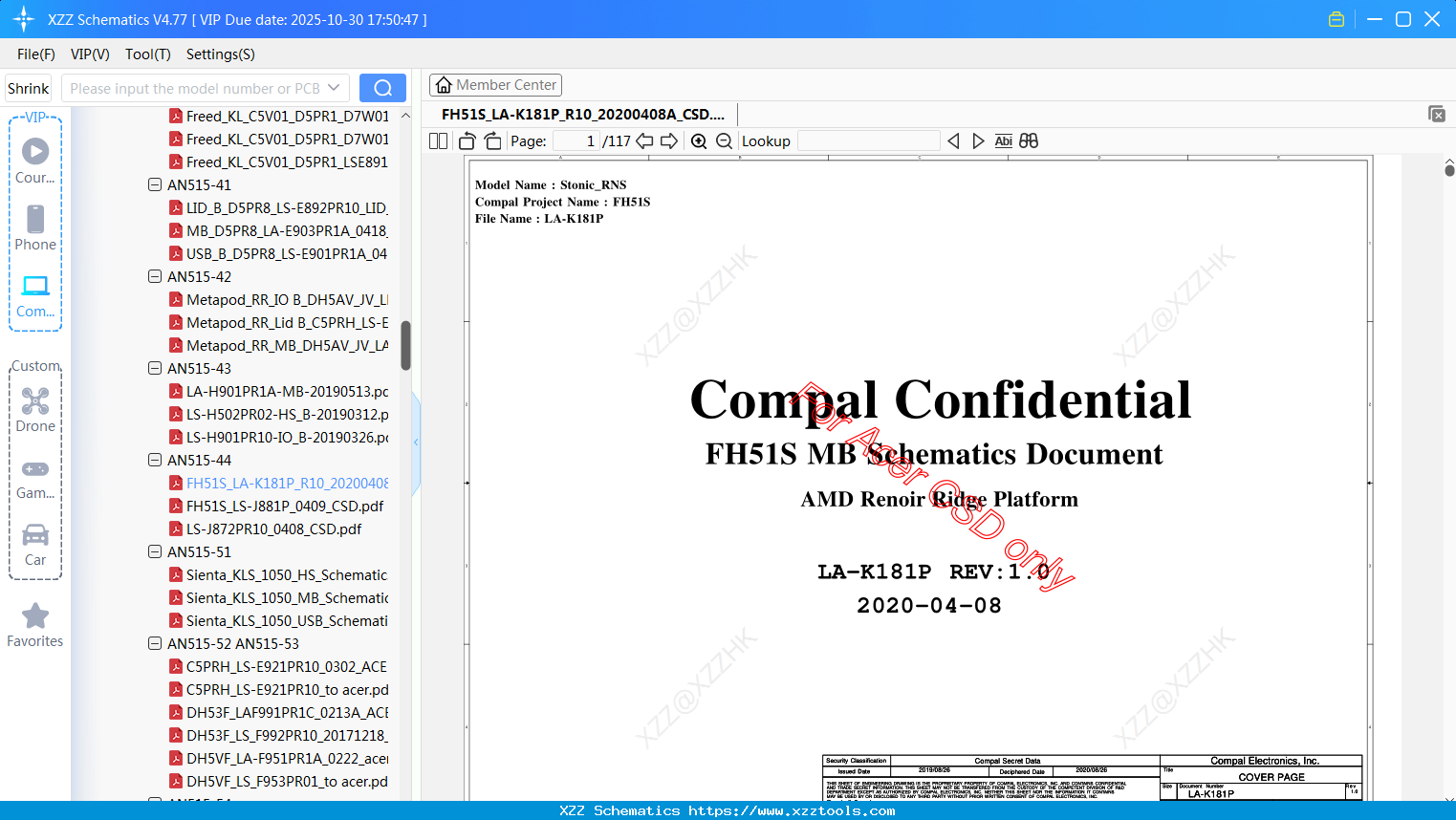Laptop ACER FH51S_LA-K181P_R10_20200408A_CSD